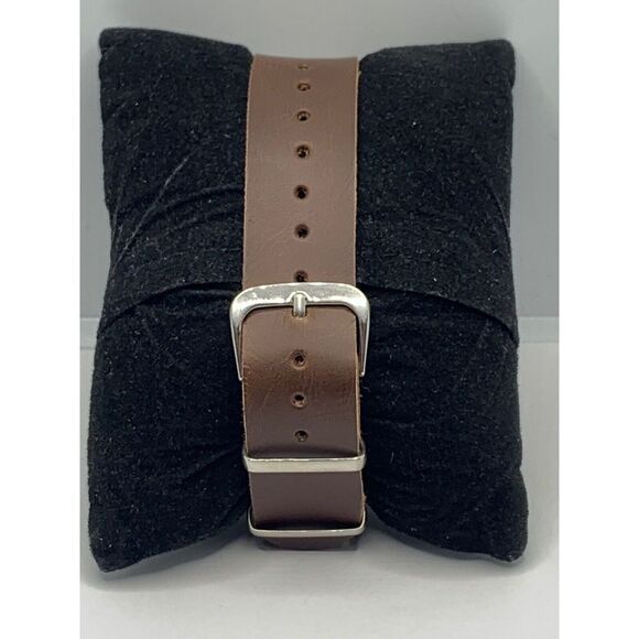 Fossil ES3203 Womens Brown Leather Analog Champagne Dial Quartz Wrist Watch RU15 - Picture 5 of 11